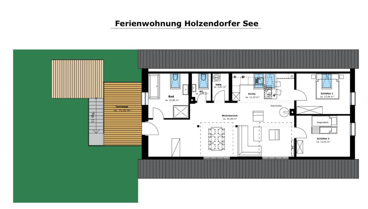 Ferienwohnung Holzendorfer See Holzendorf  Екстериор снимка